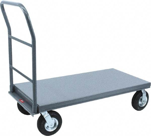 Jamco - 1,200 Lb Capacity Platform Truck - Steel Deck, 36" OAW, 12" Platform Height - Best Tool & Supply