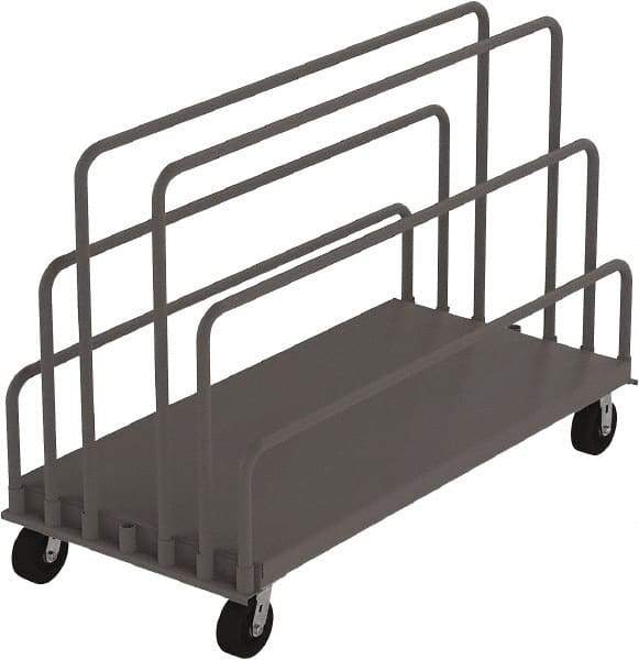 Jamco - 2,000 Lb Capacity Steel Panel Truck - 30" OAW, Phenolic Casters - Best Tool & Supply