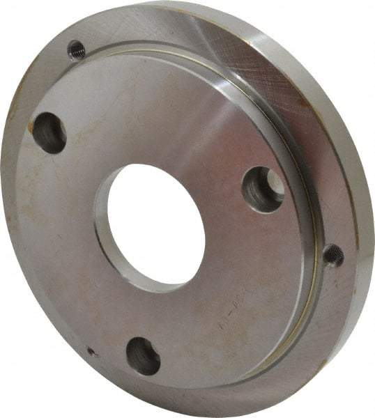 Buck Chuck Company - Adapter Back Plate for 8" Diam Self Centering Lathe Chucks - A1/A2-6 Mount, 2.39" Through Hole Diam, 6.283mm ID, 7.87" OD, 0.714" Flange Height, Steel - Best Tool & Supply