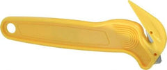 PHC - Fixed Film Cutter - Yellow Plastic Handle, 1 Blade Included - Best Tool & Supply