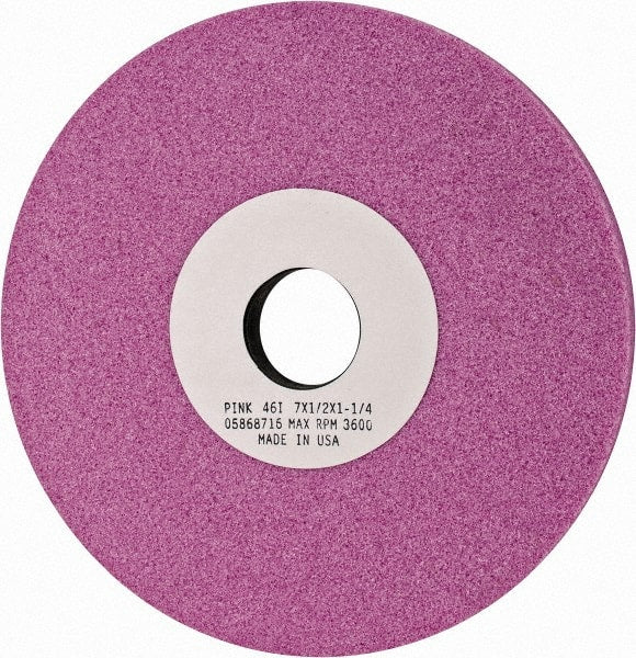 Grier Abrasives - 7" Diam x 1-1/4" Hole x 1/2" Thick, I Hardness, 46 Grit Surface Grinding Wheel - Best Tool & Supply