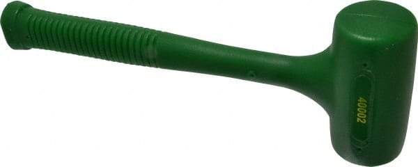 Garland - 26 oz Head 2" Face Diam Polyurethane Dead Blow Hammer - 11-1/2" OAL, Polyurethane Handle - Best Tool & Supply