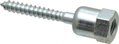 Buildex - 3/8" Zinc-Plated Steel Vertical (End Drilled) Mount Threaded Rod Anchor - 5/8" Diam x 2" Long, Swivel Head, 1,760 Lb Ultimate Pullout, For Use with Wood - Best Tool & Supply