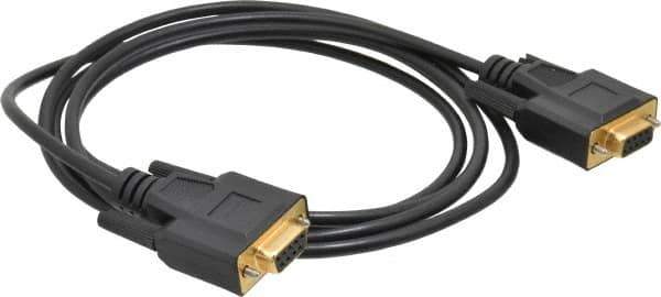 Tripp-Lite - 6' Long, DB9/DB9 Computer Cable - Black, Female x Female - Best Tool & Supply