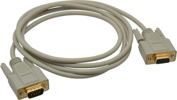 Tripp-Lite - 6' Long, DB9/DB9 Computer Cable - Gray, Male x Female - Best Tool & Supply