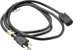 Tripp-Lite - 6' Long, NEMA 5-15P/IEC-320-C-13 Computer Cable - Black, Male x Female - Best Tool & Supply