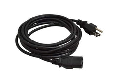 Tripp-Lite - 12' Long, NEMA 5-15P/IEC-320-C-13 Computer Cable - Black, Male x Female - Best Tool & Supply