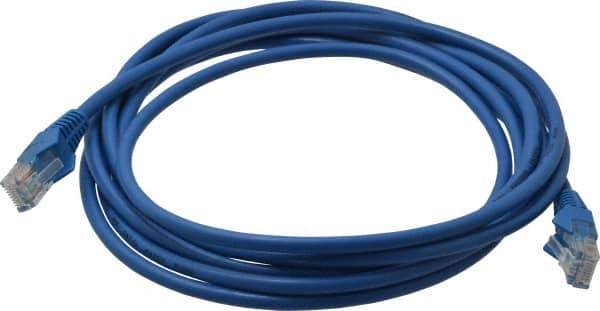 Tripp-Lite - Cat5e, 1 Wire, 350 MHz, Unshielded Network & Ethernet Cable - Blue, PVC, 10' OAL - Best Tool & Supply