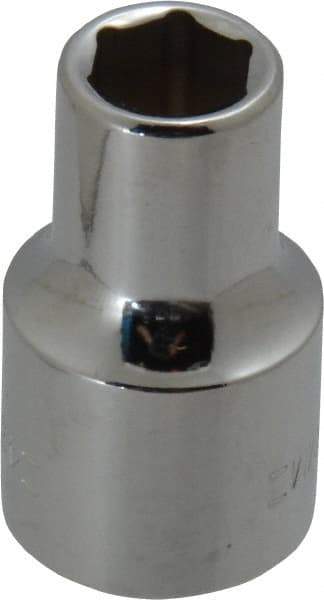 Blackhawk by Proto - 1/2" Drive, Standard Hand Socket - 6 Points, 1-1/2" OAL, Chrome Finish - Best Tool & Supply