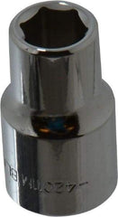 Blackhawk by Proto - 1/2" Drive, Standard Hand Socket - 6 Points, 1-1/2" OAL, Chrome Finish - Best Tool & Supply