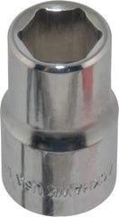 Blackhawk by Proto - 1/2" Drive, Standard Hand Socket - 6 Points, 1-1/2" OAL, Chrome Finish - Best Tool & Supply