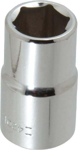 Blackhawk by Proto - 1/2" Drive, Standard Hand Socket - 6 Points, 1-1/2" OAL, Chrome Finish - Best Tool & Supply