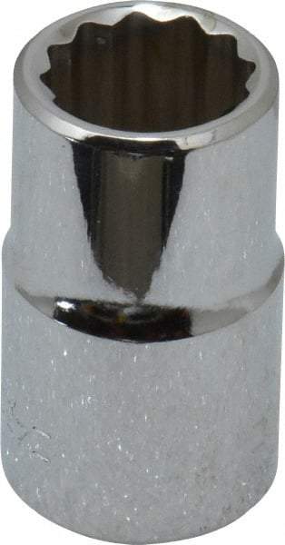 Blackhawk by Proto - 1/2" Drive, Standard Hand Socket - 12 Points, 1-1/2" OAL, Chrome Finish - Best Tool & Supply