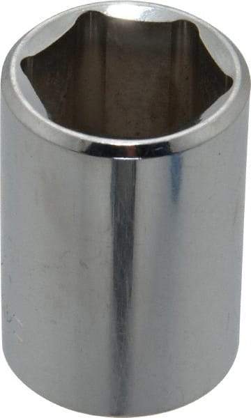 Blackhawk by Proto - 1/2" Drive, Standard Hand Socket - 6 Points, 1-1/2" OAL, Chrome Finish - Best Tool & Supply