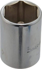 Blackhawk by Proto - 1/2" Drive, Standard Hand Socket - 6 Points, 1-1/2" OAL, Chrome Finish - Best Tool & Supply