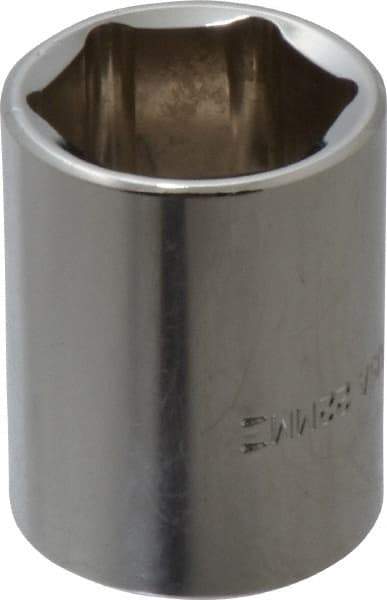 Blackhawk by Proto - 1/2" Drive, Standard Hand Socket - 6 Points, 1-1/2" OAL, Chrome Finish - Best Tool & Supply