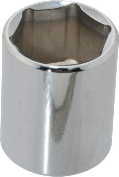 Blackhawk by Proto - 1/2" Drive, Standard Hand Socket - 6 Points, 1-1/2" OAL, Chrome Finish - Best Tool & Supply