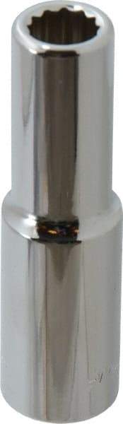 Blackhawk by Proto - 1/2" Drive, Deep Hand Socket - 12 Points, 3-3/32" OAL, Chrome Finish - Best Tool & Supply