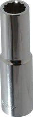 Blackhawk by Proto - 1/2" Drive, Deep Hand Socket - 12 Points, 3-3/32" OAL, Chrome Finish - Best Tool & Supply