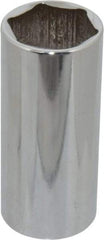 Blackhawk by Proto - 1/2" Drive, Deep Hand Socket - 6 Points, 3-3/32" OAL, Chrome Finish - Best Tool & Supply