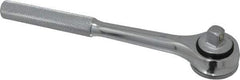 Blackhawk by Proto - 3/8" Drive Round Head Standard Ratchet - Chrome Finish, 7-29/32" OAL, 41 Gear Teeth, Standard Full Polished Handle, Knurled Speed Ring Head - Best Tool & Supply