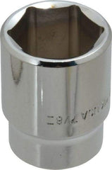 Blackhawk by Proto - 7/8", 1/2" Drive, Standard Hand Socket - 6 Points, 1-1/2" OAL, Chrome Finish - Best Tool & Supply