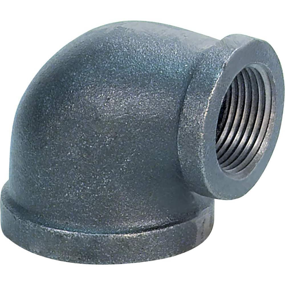 Black Pipe Fittings; Fitting Type: Reducing Elbow; Fitting Size: 1″ x 1/2″; Material: Malleable Iron; Finish: Black; Fitting Shape: 90 ™ Elbow; Thread Standard: NPT; Connection Type: Threaded; Lead Free: No; Standards:  ™ASME ™B1.2.1; ASME ™B16.3