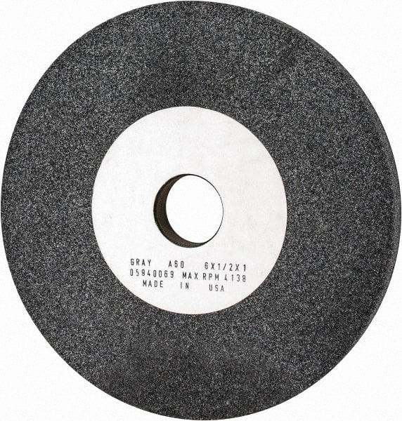 Grier Abrasives - 60 Grit Aluminum Oxide Bench and Pedestal Grinding Wheel - Best Tool & Supply