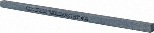 Made in USA - 400 Grit Silicon Carbide Square Polishing Stone - Super Fine Grade, 1/4" Wide x 6" Long x 1/4" Thick - Best Tool & Supply