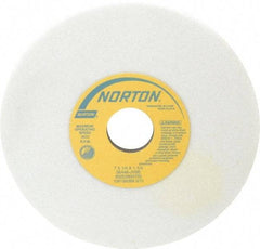 Norton - 7" Diam x 1-1/4" Hole x 1/4" Thick, J Hardness, 46 Grit Surface Grinding Wheel - Aluminum Oxide, Type 1, Coarse Grade, 3,600 Max RPM, Vitrified Bond, No Recess - Best Tool & Supply