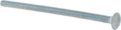 Value Collection - 1/4-20 UNC 5" Length Under Head, Standard Square Neck, Carriage Bolt - Grade 5 Steel, Zinc-Plated Finish - Best Tool & Supply