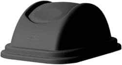 Rubbermaid - Dome Lid for Use with Rectangular Trash Cans - Black, Polypropylene, For Untouchable Trash Cans - Best Tool & Supply