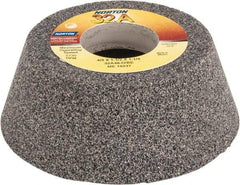 Norton - 4" Diam, 1-1/4" Hole Size, 1-1/2" Overall Thickness, 46 Grit, Type 11 Tool & Cutter Grinding Wheel - Coarse Grade, Aluminum Oxide, I Hardness, Vitrified Bond, 5,730 RPM - Best Tool & Supply