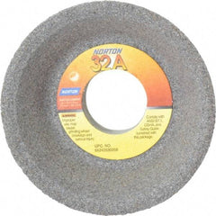 Norton - 4" Diam, 1-1/4" Hole Size, 1-1/2" Overall Thickness, 60 Grit, Type 11 Tool & Cutter Grinding Wheel - Medium Grade, Aluminum Oxide, J Hardness, Vitrified Bond, 5,730 RPM - Best Tool & Supply