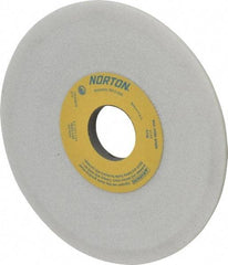 Norton - 6" Diam, 1-1/4" Hole Size, 1/2" Overall Thickness, 46 Grit, Type 12 Tool & Cutter Grinding Wheel - Coarse Grade, Diamond, J Hardness, Vitrified Bond, 4,140 RPM - Best Tool & Supply