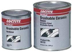 Loctite - 2 Lb Kit Gray Epoxy Resin Filler/Repair Caulk - 248°F Max Operating Temp, 6 hr Full Cure Time, Series 209 - Best Tool & Supply