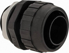 Hubbell Wiring Device-Kellems - 1" Trade, Nylon Push In Straight Liquidtight Conduit Connector - Noninsulated - Best Tool & Supply