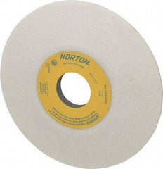 Norton - 6" Diam, 1-1/4" Hole Size, 1/2" Overall Thickness, 60 Grit, Type 12 Tool & Cutter Grinding Wheel - Medium Grade, Aluminum Oxide, J Hardness, Vitrified Bond, 4,140 RPM - Best Tool & Supply