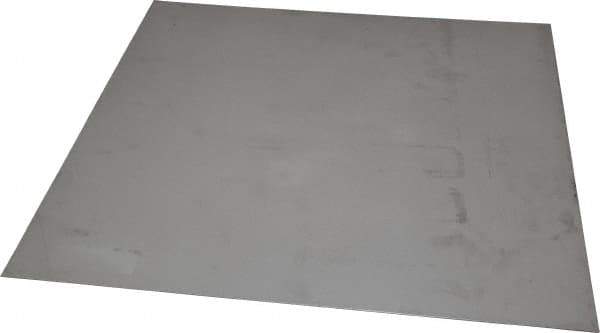 Made in USA - 0.036 Inch Thick x 12 Inch Wide x 12 Inch Long, 304 Stainless Steel Sheet - Cold Rolled, Bright Finish, #2B - Best Tool & Supply