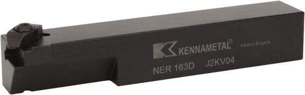 Kennametal - External Thread, Right Hand Cut, 25.4mm Shank Width x 25.4mm Shank Height Indexable Threading Toolholder - 152.4mm OAL, N.3L Insert Compatibility, NE Toolholder, Series Top Notch - Best Tool & Supply