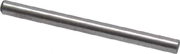 Value Collection - 1/16" Diam x 3/4" Pin Length Grade 8 Alloy Steel Standard Dowel Pin - C 50-58 Hardness, 800 Lb Breaking Strength, 1 Beveled & 1 Rounded End - Best Tool & Supply