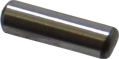 Value Collection - 3/32" Diam x 5/16" Pin Length Grade 8 Alloy Steel Standard Dowel Pin - C 50-58 Hardness, 1,800 Lb Breaking Strength, 1 Beveled & 1 Rounded End - Best Tool & Supply