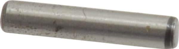 Value Collection - 3/32" Diam x 1/2" Pin Length Grade 8 Alloy Steel Standard Dowel Pin - C 50-58 Hardness, 1,800 Lb Breaking Strength, 1 Beveled & 1 Rounded End - Best Tool & Supply