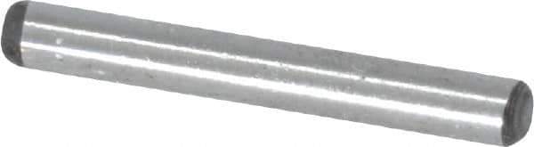 Value Collection - 3/32" Diam x 3/4" Pin Length Grade 8 Alloy Steel Standard Dowel Pin - C 50-58 Hardness, 1,800 Lb Breaking Strength, 1 Beveled & 1 Rounded End - Best Tool & Supply