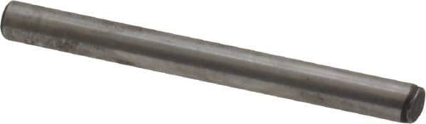 Value Collection - 3/32" Diam x 1" Pin Length Grade 8 Alloy Steel Standard Dowel Pin - C 50-58 Hardness, 1,800 Lb Breaking Strength, 1 Beveled & 1 Rounded End - Best Tool & Supply