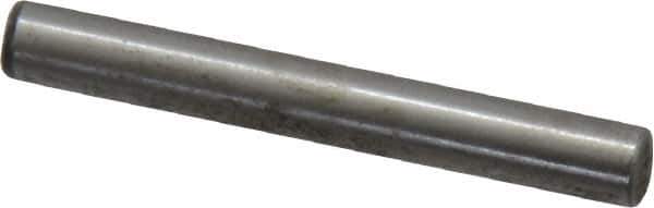 Value Collection - 3/16" Diam x 1-1/2" Pin Length Grade 8 Alloy Steel Standard Dowel Pin - C 50-58 Hardness, 7,200 Lb Breaking Strength, 1 Beveled & 1 Rounded End - Best Tool & Supply