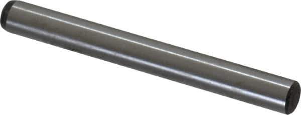 Value Collection - 3/16" Diam x 1-3/4" Pin Length Grade 8 Alloy Steel Standard Dowel Pin - C 50-58 Hardness, 7,200 Lb Breaking Strength, 1 Beveled & 1 Rounded End - Best Tool & Supply