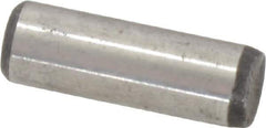 Value Collection - 1/4" Diam x 3/4" Pin Length Grade 8 Alloy Steel Standard Dowel Pin - C 50-58 Hardness, 12,800 Lb Breaking Strength, 1 Beveled & 1 Rounded End - Best Tool & Supply