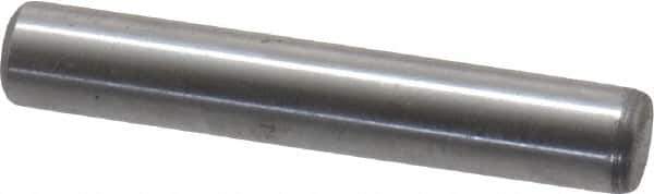 Value Collection - 1/4" Diam x 1-1/2" Pin Length Grade 8 Alloy Steel Standard Dowel Pin - C 50-58 Hardness, 12,800 Lb Breaking Strength, 1 Beveled & 1 Rounded End - Best Tool & Supply