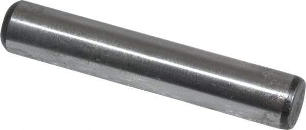 Value Collection - 5/16" Diam x 1-3/4" Pin Length Grade 8 Alloy Steel Standard Dowel Pin - C 50-58 Hardness, 20,000 Lb Breaking Strength, 1 Beveled & 1 Rounded End - Best Tool & Supply